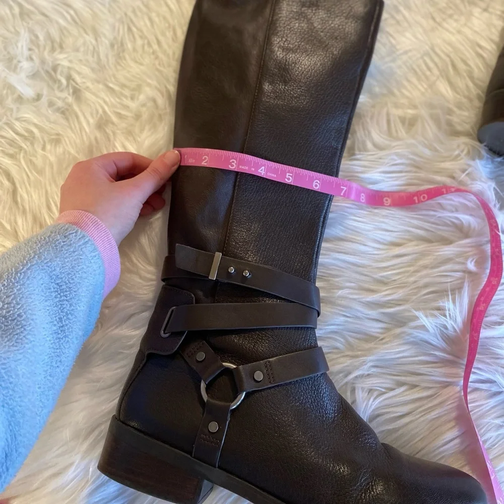 BCBG Generation brown leather riding boots size 10 m